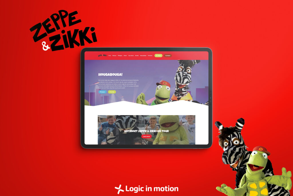 website Zeppe Zikki op ipad logic in motion